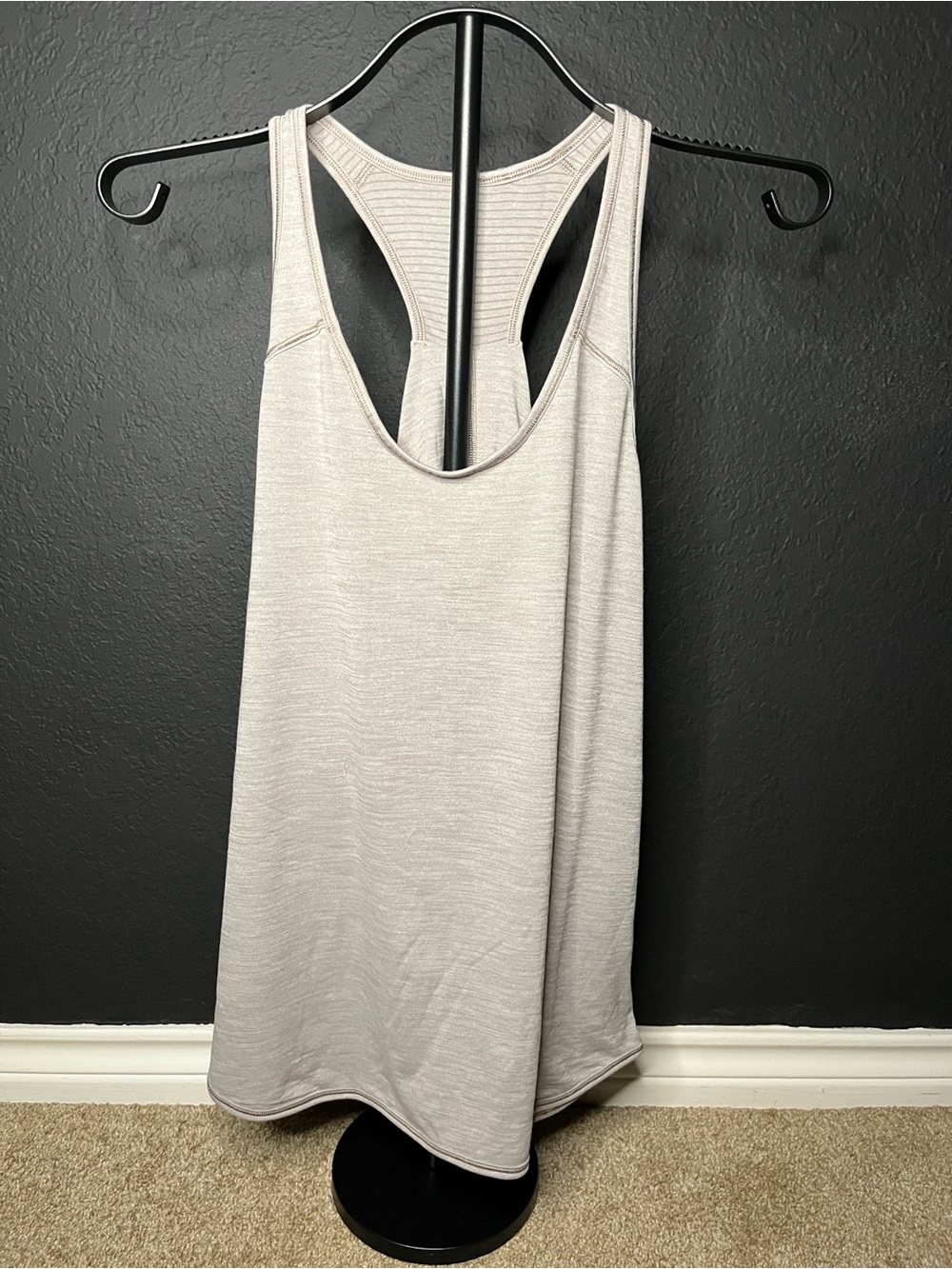 lululemon athletica Racerback Tank in Light Taupe Gray